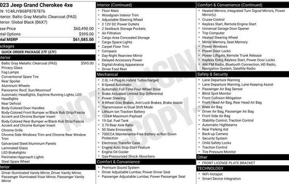 JEEP GRAND CHEROKEE 2023 1C4RJYB68P8787876 image